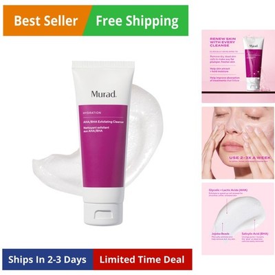 AHA/BHA Exfoliating Cleanser - Triple-Action Cleansing Exfoliator with Salicy...
