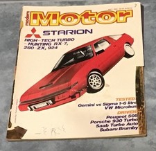 MODERN MOTOR Mag May 1982 Mitsubishi Starion Subaru Brumby Sigma Gemini
