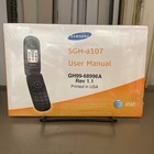 Samsung SGH- a107, Flip Phone, User Manual GH99-68996A Rev 1.1  AT&T NEW