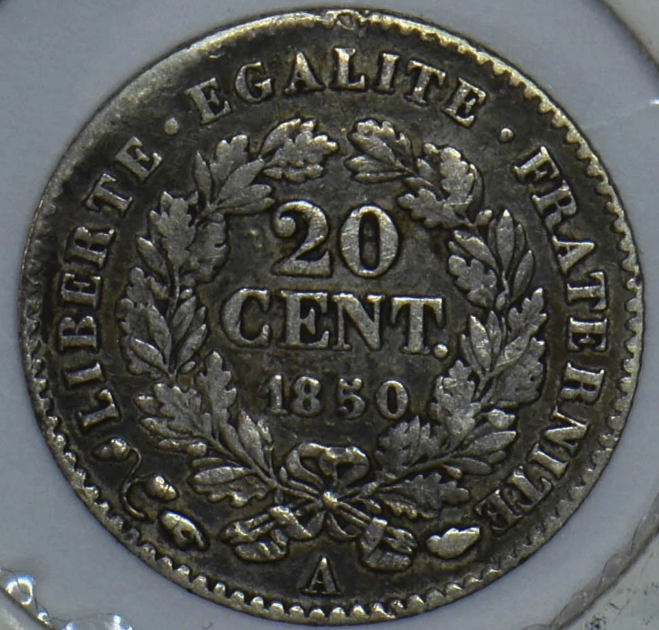 Francia 1850 República Francesa 20 Céntimos 290585 Combinar Envío Foto 2 de 2