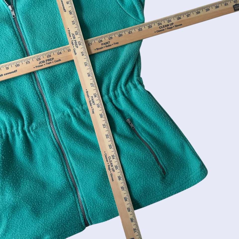 Chaqueta polar Pro Spirit M años 90 verde azulado cremallera completa cintura elástica Y2K atlética Foto 4 de 4