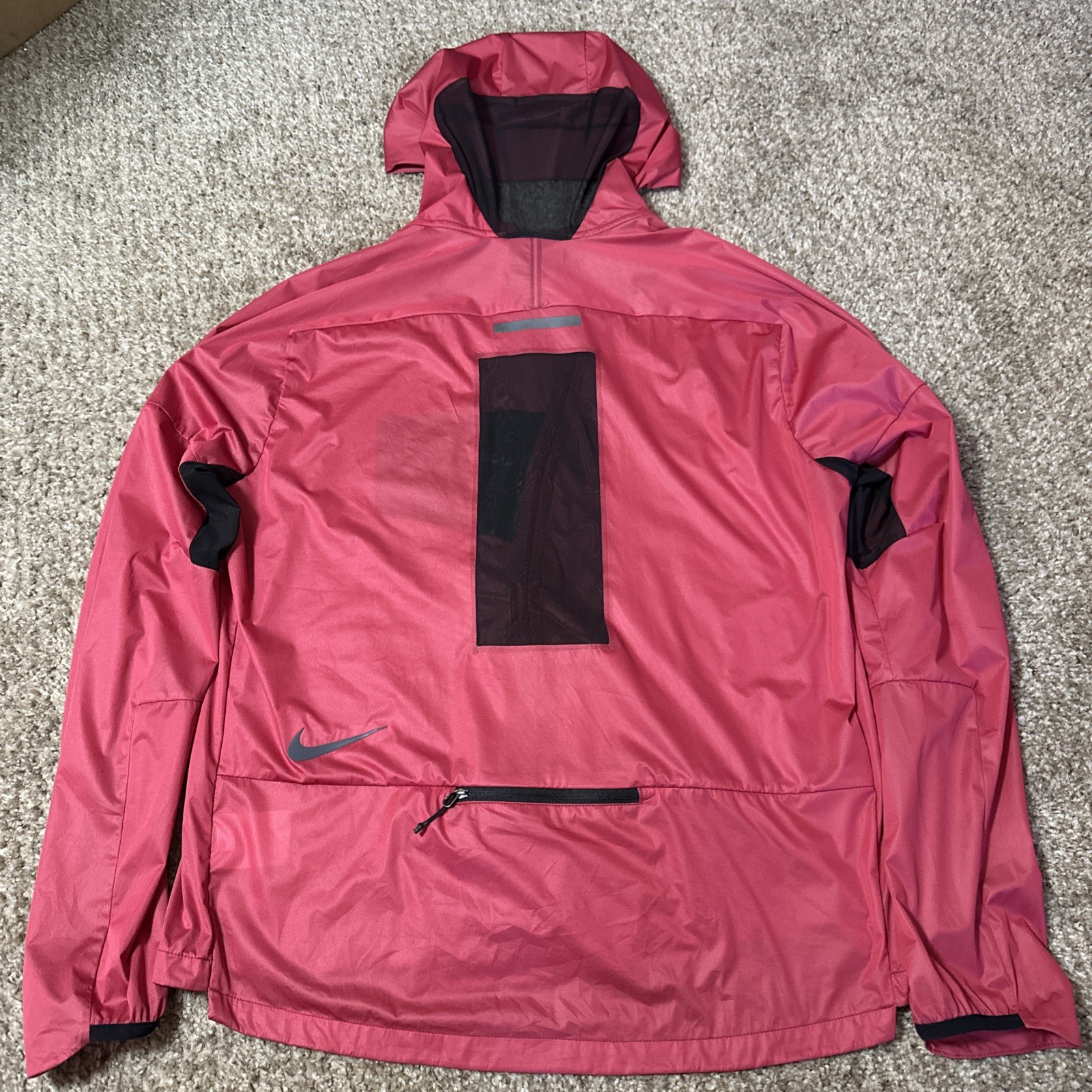 Nike Tech Pack Layer Running Jacket Red Black CT2… - image 11