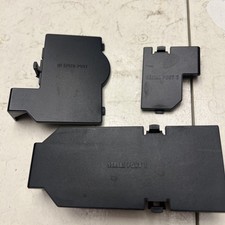 Complete Set of 3 OEM Serial  Hi Speed Port Bottom Covers Gamecube Black