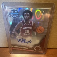 Bowman University Chrome Prospect Autograph Prince Aligbe Lava Refractor /199 