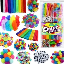 Arts and Crafts Supplies Kit for Kids - Boys and Girls Age 4 5 6 7 8 Years Old -