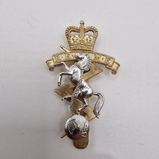 Genuine REME Cap Badge British Army King's Crown Bi-Metal Maker Marked Marple