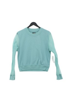Cheap Monday Women's Jumper XS Blue Polyester with Cotton Round Neck Pullover