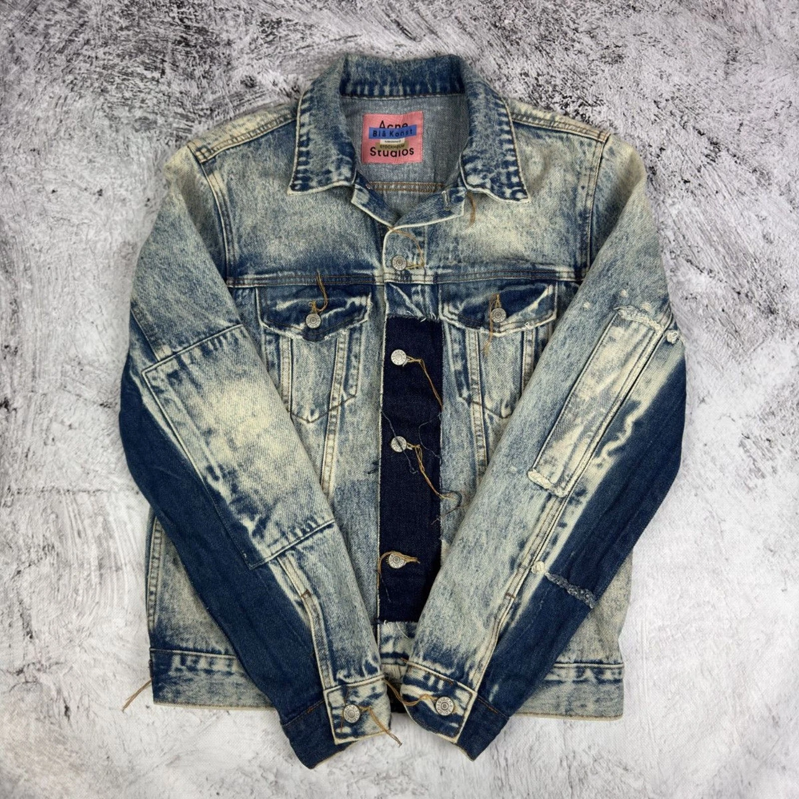Acne Studios Y2K Pass LT Blue Patchwork Denim jeans Jacket image 10
