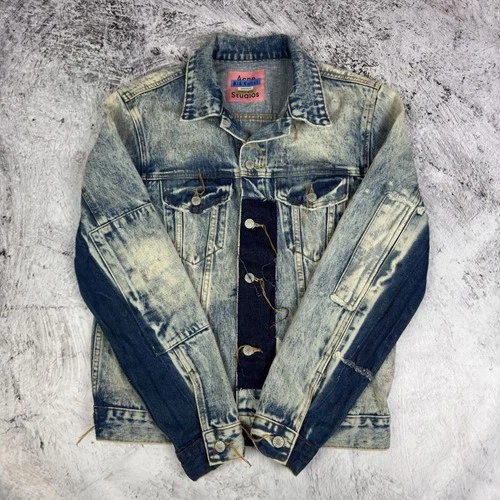 Acne Studios Y2K Pass LT Blue Patchwork Denim jeans Jacket image 10