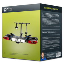 Oris Fahrradträger Tracc Fix4Bike V2 schwarz/grau für 2 Fahrräder abklappbar NEU