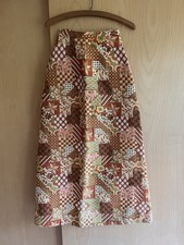 VTG 70's Boho Tapestry Hippie Patchwork Maxi Skirt SZ XXS Waist 24"