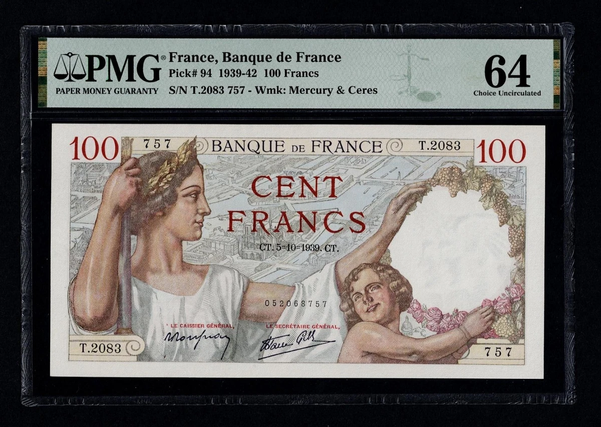 PMG French Paper Money for sale | eBay