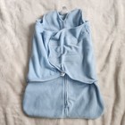 Halo Sleepsack Swaddle Newborn Micro-Fleece Unisex Baby Blue EUC Warm Backisbest