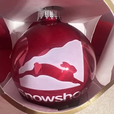 Snowshoe Ornament RFSJ Inc Snowshoe Christmas Ornament