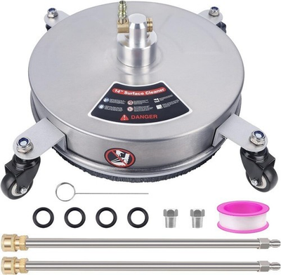 #ad #ad 14quot; Pressure Washer Surface Cleaner W 4 Wheels Stainless Steel Power Driveways $78.74