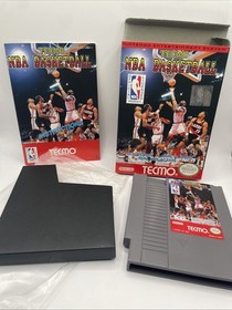 Tecmo NBA Basketball (Nintendo NES, 1992)  Original Box w Manual