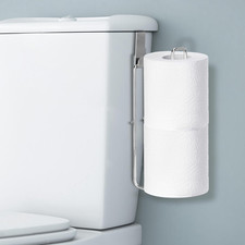 Bathroom Toilet Paper Holder with Storage Extra 2 Rolls, over the Tank Toilet Pa