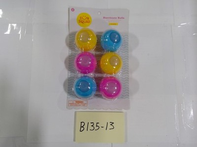 Sun Squad Hurricane Balls 6pk Kids Toss Pool Toy Ages 3+ New Multicolor