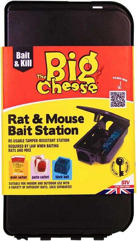 The Big Cheese Rat & Mouse Bait Station – Secure, Reusable & Weatherproof Design