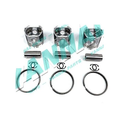 All New 3Pcs Piston With Piston Ring+0.5mm For Mitsubishi S3L Engine (Oversize)