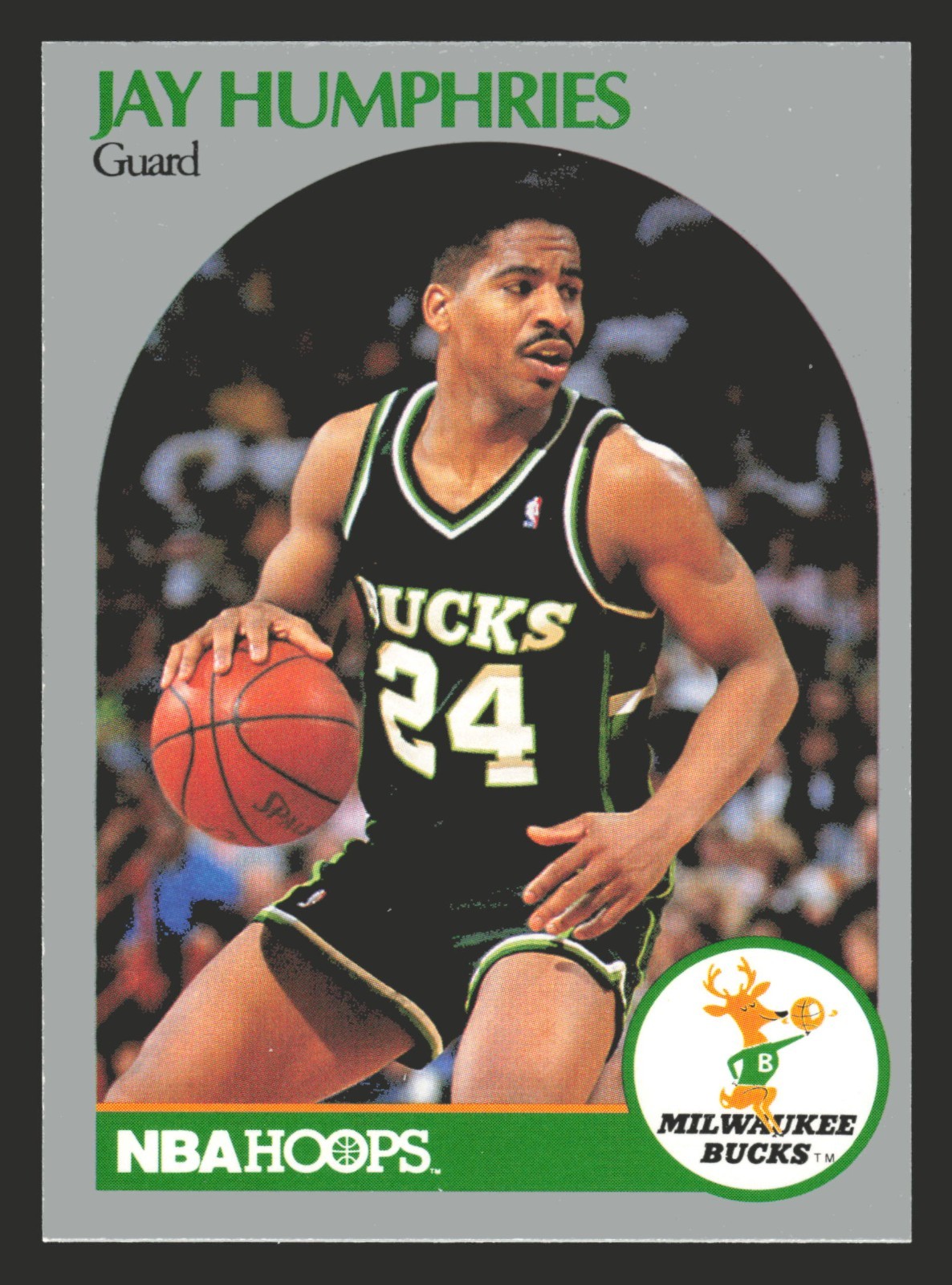Jay Humphries 1990-91 Hoops #175 Milwaukee Bucks NBA Basketball Card