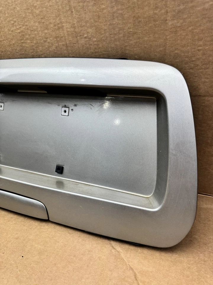 Panel de matrícula de maletero trasero Chevy TrailBlazer 2002-2009 OEM gris/plateado Foto 4 de 4