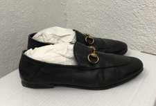 GUCCI BLACK JORDAAN HORSEBIT LOAFER SLIP ON FLATS WOMEN 6 UK 7 US M77