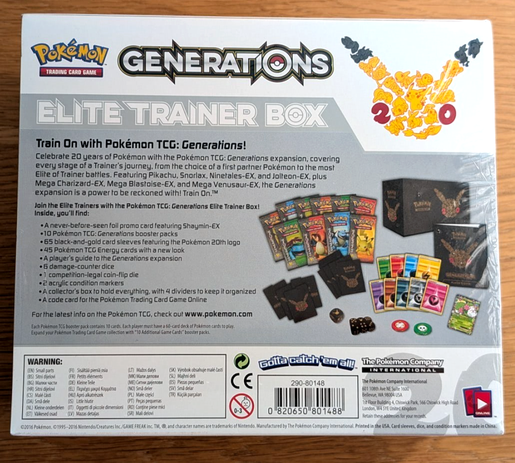 Generations Elite Trainer Box (ETB) ~ Generations ~ Sealed!! | eBay