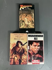 Vintage VHS Raiders Of The Lost Ark In (3) Tape Lot