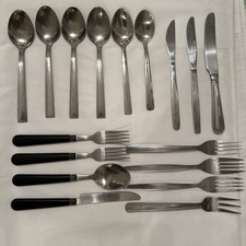 USED Assorted Cutlery Stainless Steel Forks Spoons Tableware see flaws photos K1