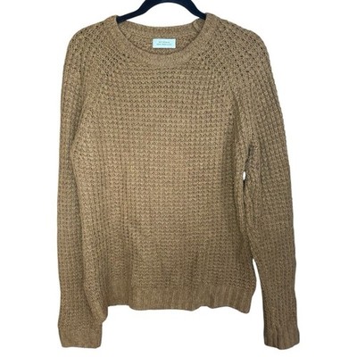 Saturdays New York City Men s Small Baby Alpaca Lamb Wool Sweater Brown