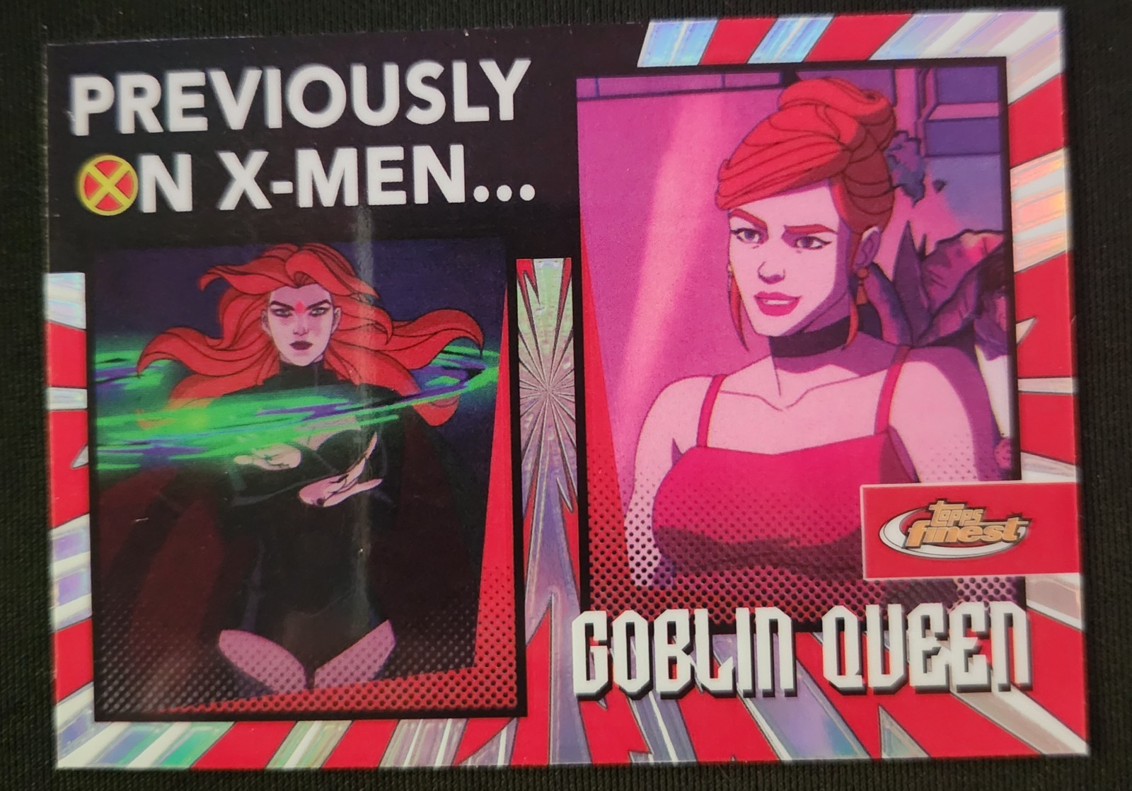 2025 Topps Finest X-Men '97 Previously On X-Men Goblin Queen #PO-17 