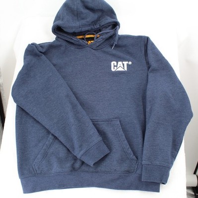 Caterpillar Men's Pullover Hoodie w/ Embroidered Logo Size XL Kangaroo Pocket