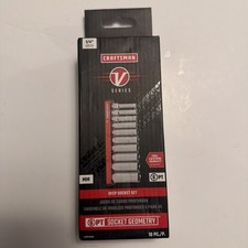 Craftsman V-series Socket Set Deep Mm 14 Inch Drive 10 Piece Cmmt17515v