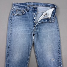 Vintage Levis 501 Jeans Mens 30x32 Blue 80s Made USA Distressed Pants Tag32x32 