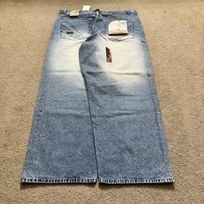 Vintage Y2K Deadstock Baggy Faded Akademiks Jeans with a sick design