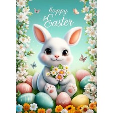 Easter Bunny Diamond Painting, Easter Egg Diamond Art Kits for Adults Dots Full