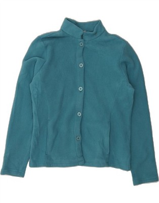 L.L.BEAN Damen Fleecejacke UK 12 mittelblau Polyester CV04