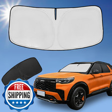 Custom Fit Ford Explorer 2020-2025 Sun Shade 4-Layer UV Blocker Windshield