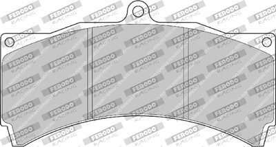 FERODO RACING FRP3076H Bremsbelagsatz, Scheibenbremse