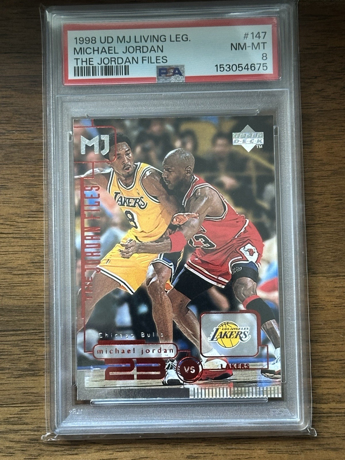 1998 Upper Deck Michael Jordan Living Legend #147 Michael Jordan PSA 8