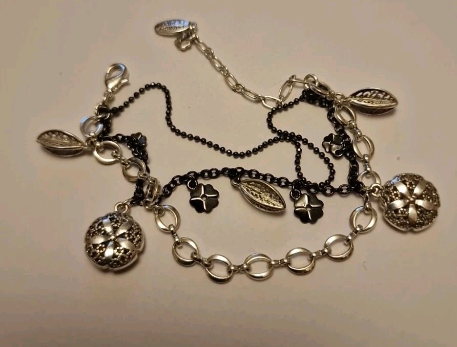 Pilgrim Danish Design Multi Layered Silver Tone Charm