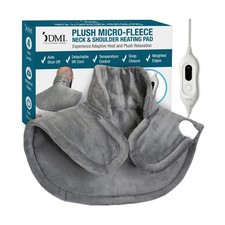 DMI Plush Micro-Fleece Weighted Heating Pad for Neck, Shoulders  Back - 4 He...