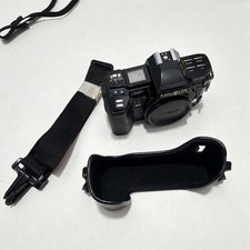 Minolta Maxxum 7000 35mm SLR Camera TESTED WORKING w/ Strap, Case Bonus Flash