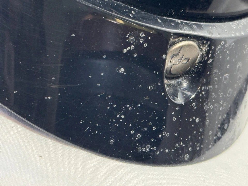 Harley Davidson Womens Destination Half Helmet Gloss Black Fiberglass Size L - Image 4 of 4