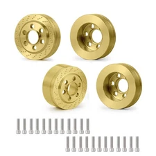 MORLORDY 4PCS RC Brass 1.9 Beadlock Wheels Weights for 1/10 Scale SCX10 D90 W...