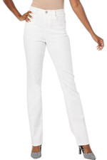 DG2 by Diane Gilman Women's Stretch Bootcut 5 Pocket Jean White
