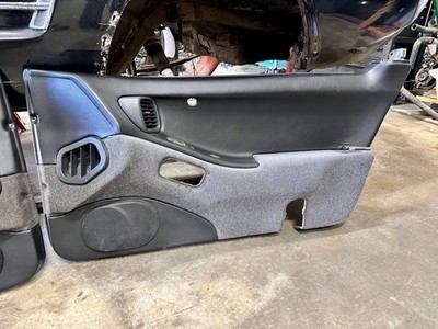90-93 Nissan 300zx Z32 2+0 OEM Black Interior Door Panels PAIR
