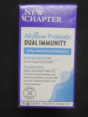 New Chapter AllFlora Probiotic Dual Immunity 30 Vegetarian Capsules