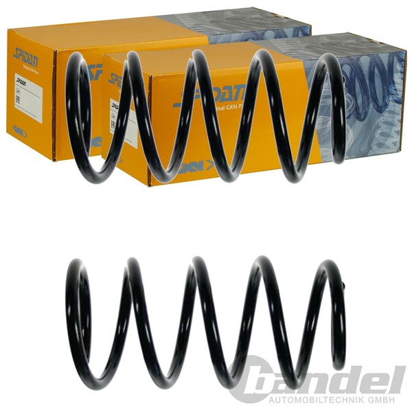 2X Spidan Fahrwerksfedern Hinten Passend FÜR Fiat Barchetta Links+Rechts-image